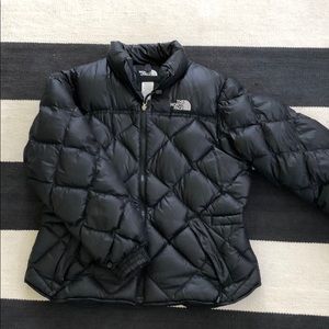 Black Quilted North Face 600 Puffer Jacket